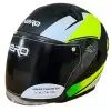 NERO KASK ÇENESİZ 528 MAT SİYAH - NEON SARI D4