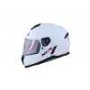 NCR FULL FACE ÇOCUK KASKI ECE BELGELİ 802 - PARLAK BEYAZ BEYAZ