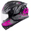 GIVI 50.X SHARKBITE MAT SİYAH-GRİ-PEMBE KASK MAT SİYAH/ PEMBE
