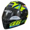 NERO KASK ÇENELİ 316 SİYAH - NEON SARI B5 SİYAH - NEON SARI