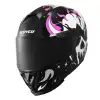 SCOYCO 869 SKULL SİYAH-PEMBE KASK MAT PEMBE