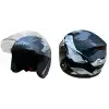 NERO KASK ÇENESİZ 528-1 MAT SİYAH - GRİ E1 (MANUEL VİZÖR) SİYAH / GRİ