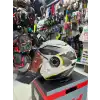 MH ÇENESİZ BEYAZ - GRİ STİCKER KASK BEYAZ/GRİ