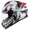 GIVI 50.X BONES BEYAZ-KIRMIZI KASK  BEYAZ/KIRMIZI