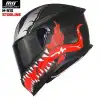 MTS M-910 STARLİNE MAT SİYAH-KIRMIZI GÜNEŞ VİZÖRLÜ KASK (SİYAH CAMLI)