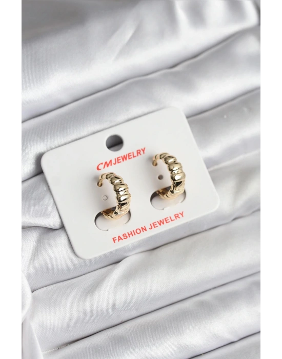 14K Gold Renk Kaplama CM Kadın Küpe