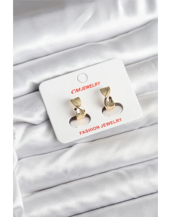 14K Gold Renk Kaplama CM Kadın Küpe