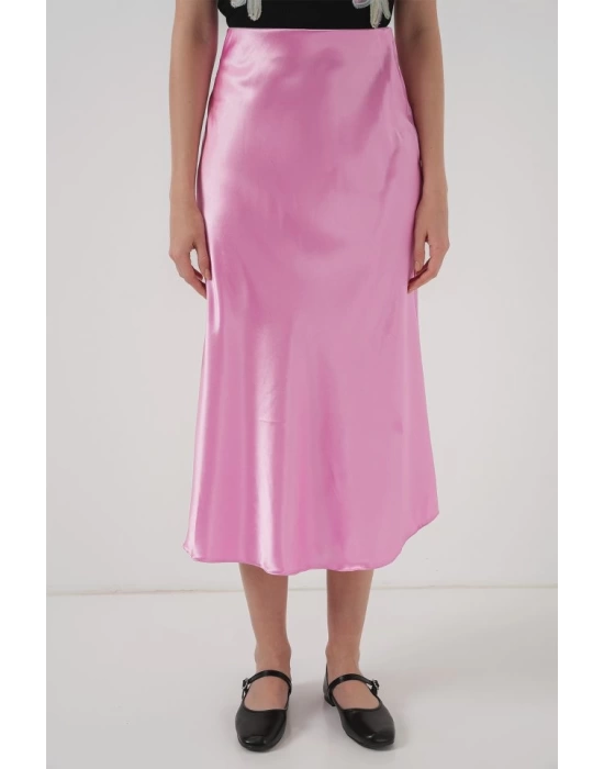 15806 Saten Etek - Pembe