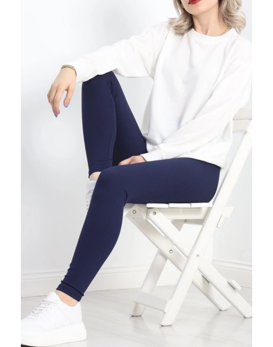 2 İp Bisiklet Yaka Sweat Ekru - 20790.1878.