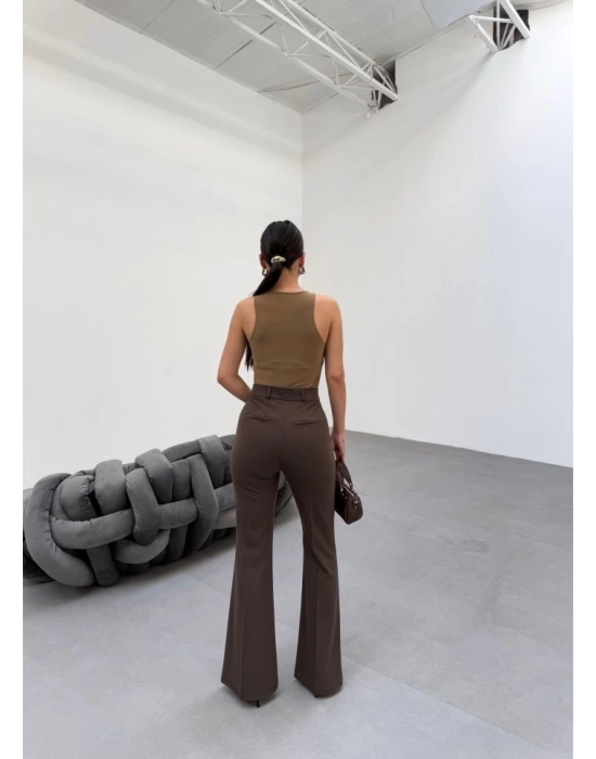 230 Gr Poly Viscose Full Lycra İspanyol Paça Pantolon