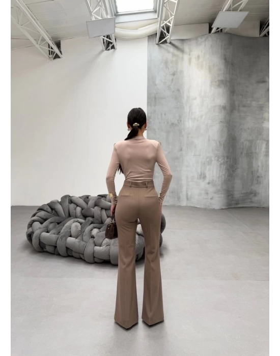 230 Gr Poly Viscose Full Lycra İspanyol Paça Pantolon