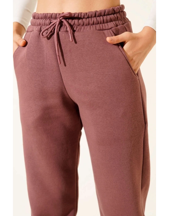 3 iplik şardonlu paça lastikli eşofman tarçın is001