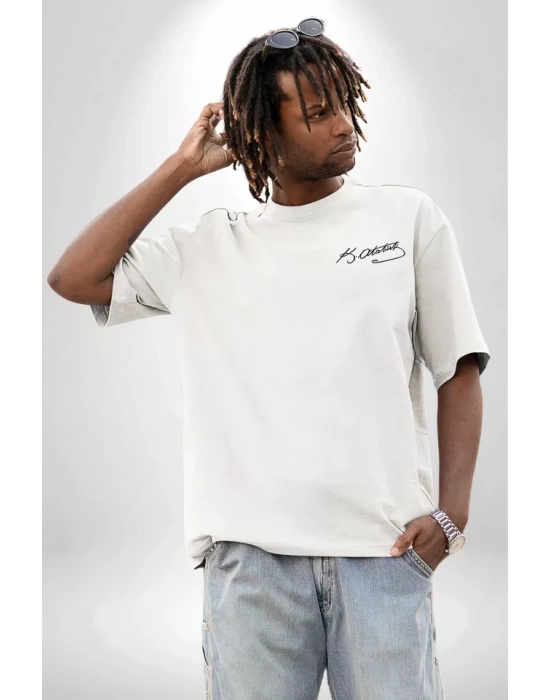 30 Ağustos Baskılı T-shirt - Beyaz