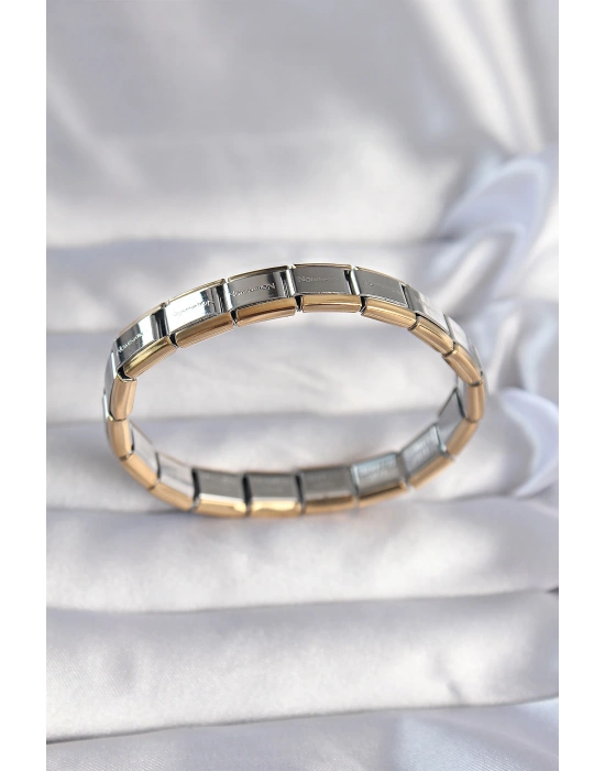 316L Çelik Çift Renk Yazılı Nomination Bileklik