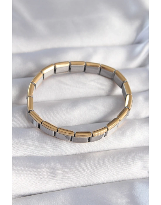 316L Çelik Çift Renk Yazılı Nomination Bileklik