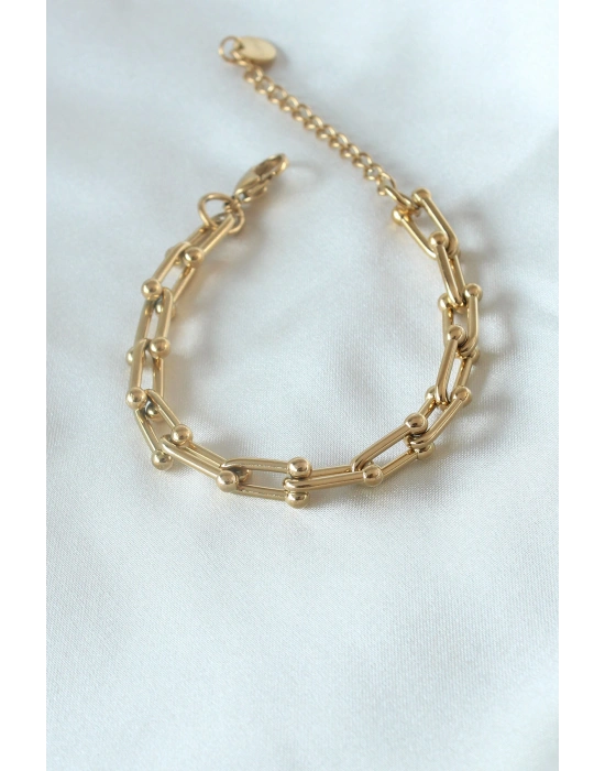 316L Çelik Gold Renk Tifany Model Kadın Bileklik