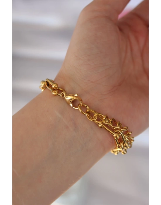 316L Çelik Gold Renk Bileklik