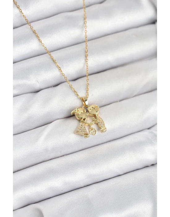 316L Çelik Zincir Gold Renk Erkek Kız Model Kadın Kolye