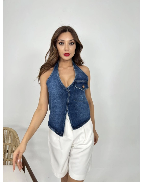 6532 KOT YELEK-MAVİ