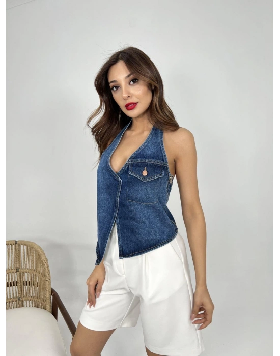 6532 KOT YELEK-MAVİ