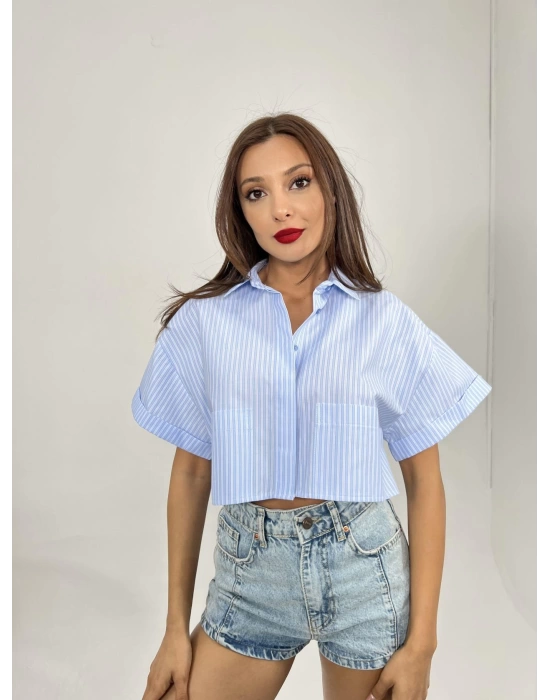 6882 BLUZ-SAN DİEGO ÇİZGİLİ