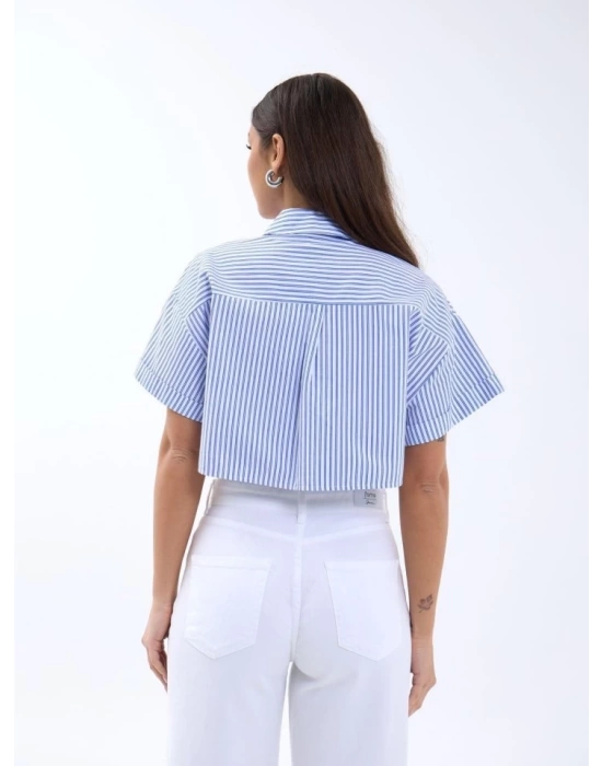 6882 BLUZ-WASHİNGTON ÇİZGİLİ