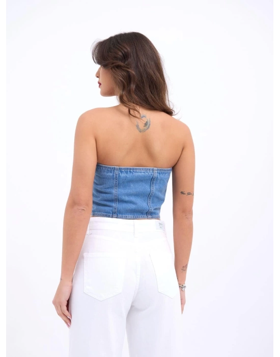 6991 KOT BLUZ-MAVİ