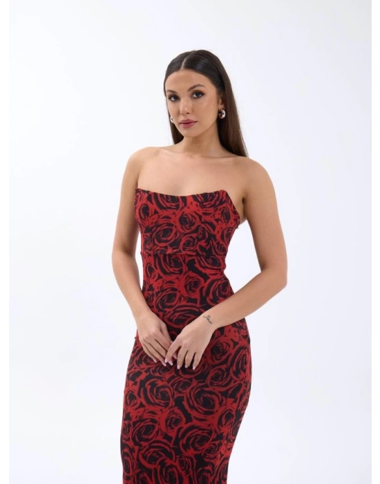 7006 ELBİSE-KIRMIZI