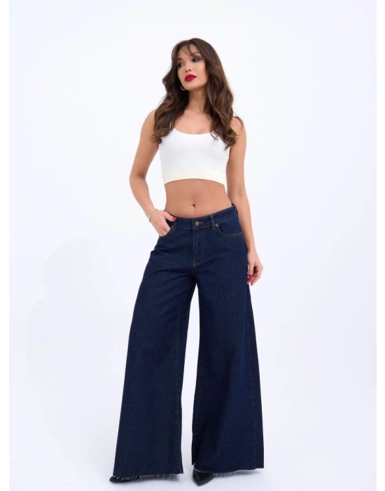 7350 KOT PANTOLON-MAVİ