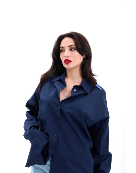 7434 GÖMLEK-LACİVERT