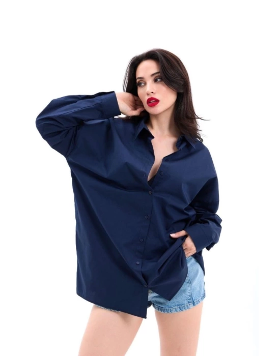 7448 GÖMLEK-LACİVERT