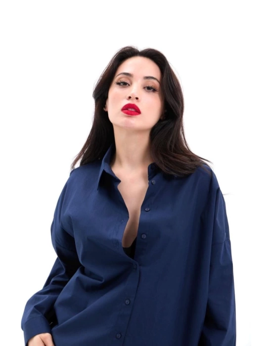 7448 GÖMLEK-LACİVERT