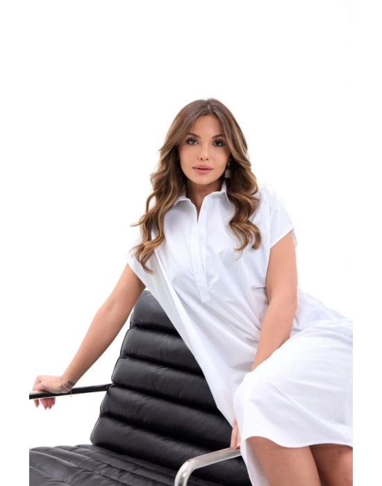7464 ELBİSE-BEYAZ