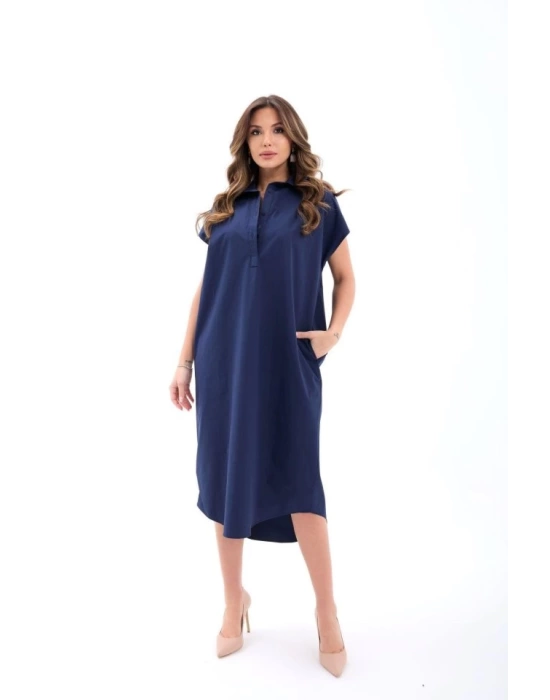 7464 ELBİSE-LACİVERT