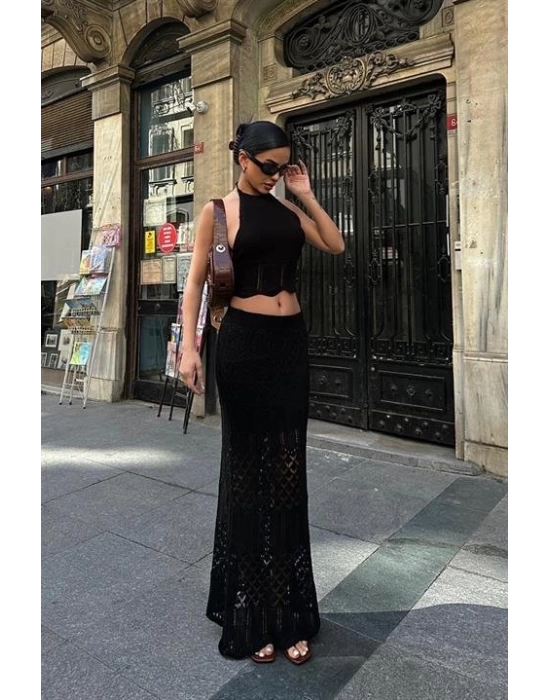 Adela Kroşe Etek Takım 9504-01