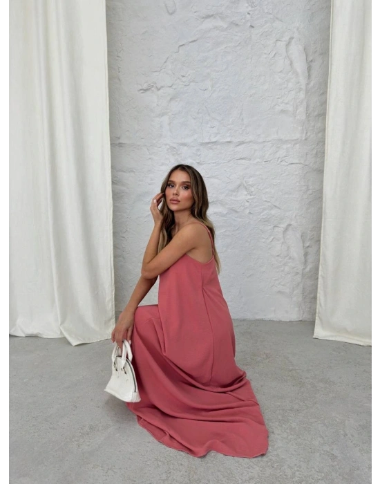 Aerobin uzun elbise pembe pt