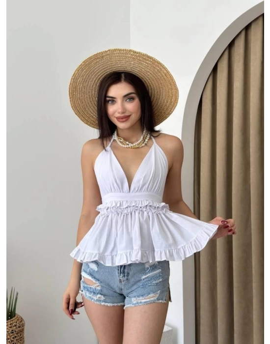 Agnes Sırt Detay Bluz