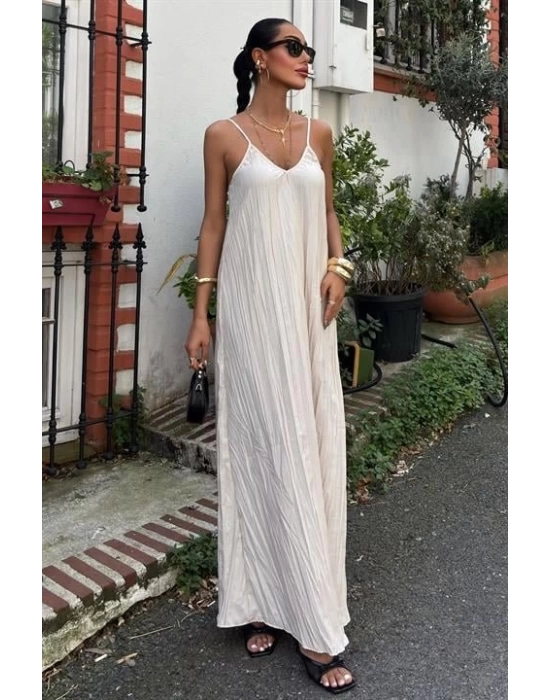 Askılı Maxi Boy Kraş Elbise 2900