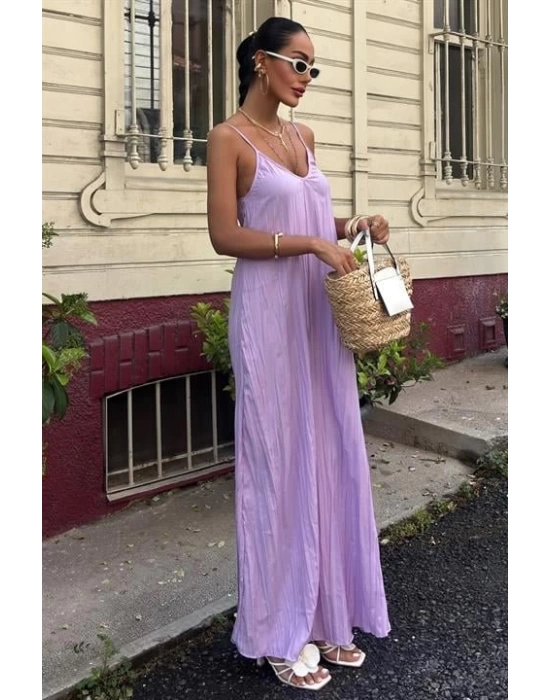 Askılı Maxi Boy Kraş Elbise 2900