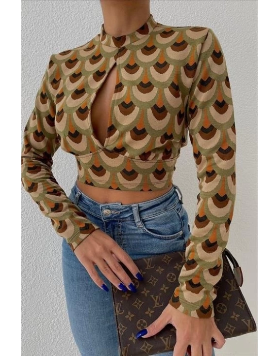 Autumn Cut Out Bluz 3018-08