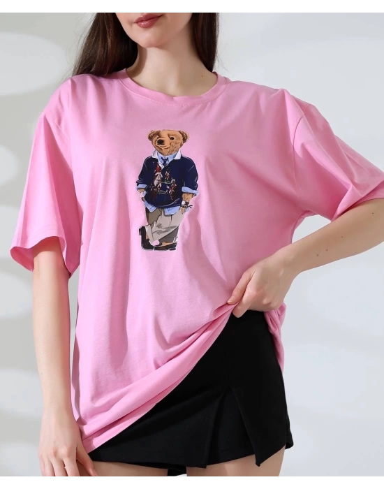 Ayıcıklı oversize tişört