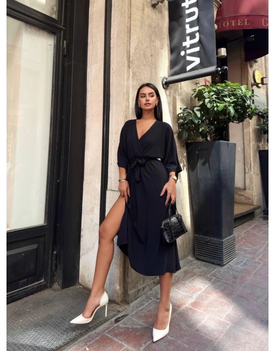 Ayrobin midi elbise