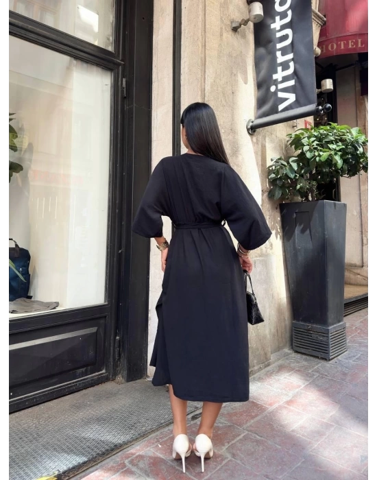 Ayrobin midi elbise
