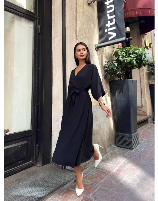 Ayrobin midi elbise