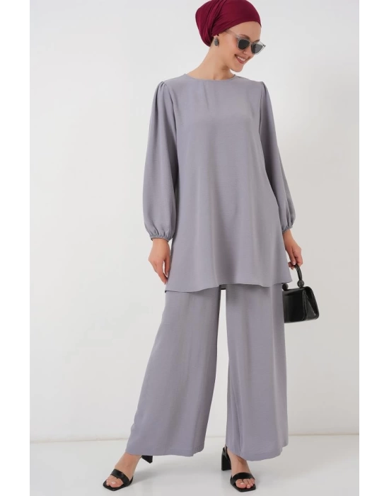 Ayrobin Tunik Pantolon Alt Üst Takım 6712 - Gri