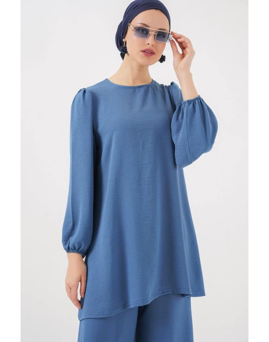 Ayrobin Tunik Pantolon Alt Üst Takım 6712 - İndigo