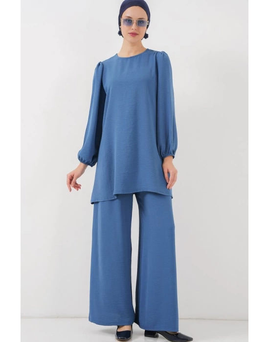Ayrobin Tunik Pantolon Alt Üst Takım 6712 - İndigo