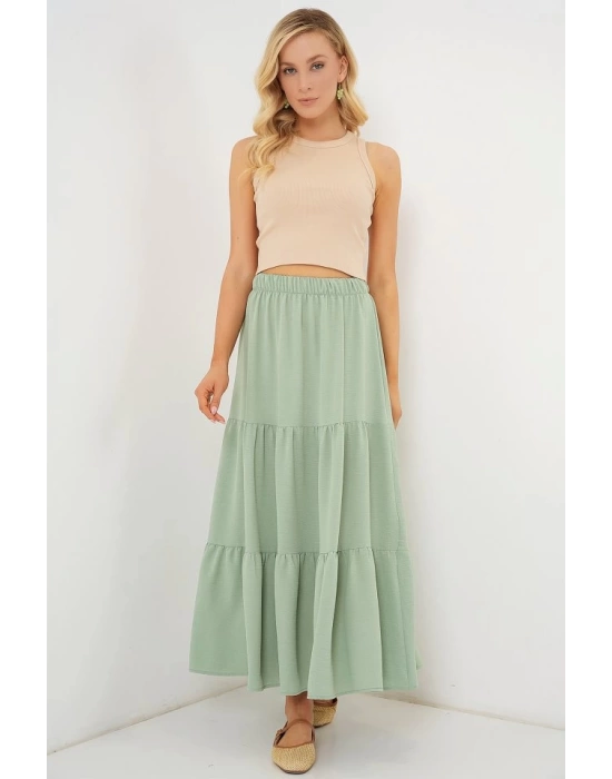 Ayrobin Uzun Etek 8048 - Mint