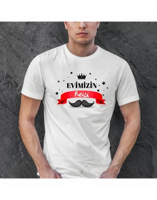 Babalar Günü Baskılı T-shirt - Beyaz