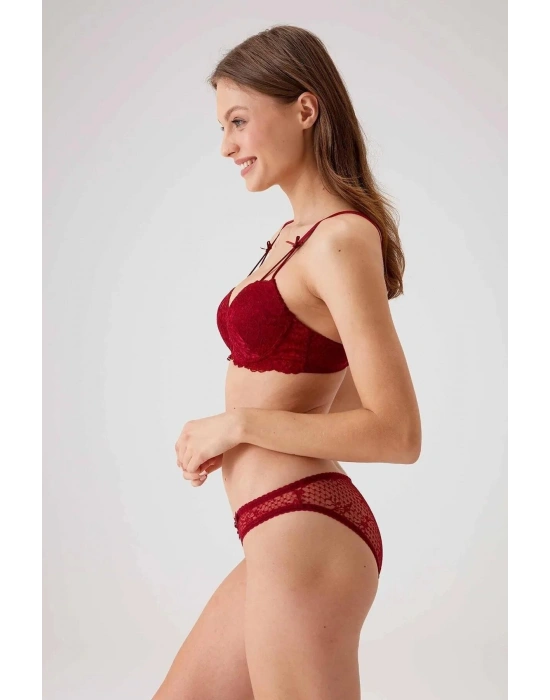 BALENLİ DESTEKSİZ SÜTYEN TAKIMI KADIN 4030